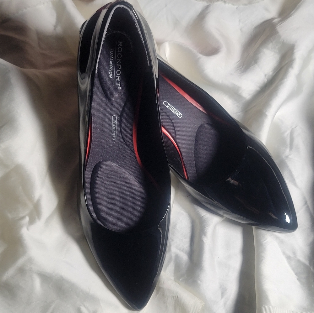🚩Summer Sale🚩Rockport Trutech Black Leather Heels